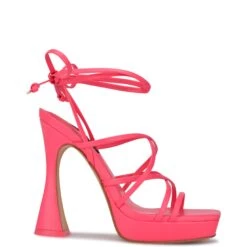 Nine West Ailey Ankle Wrap Platform Sandals