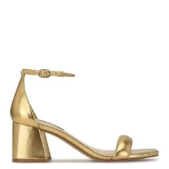 Nine West Gretal Ankle Strap Block Heel Sandals