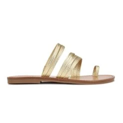 Nine West Cins Toe Ring Flat Strappy Slide Sandals